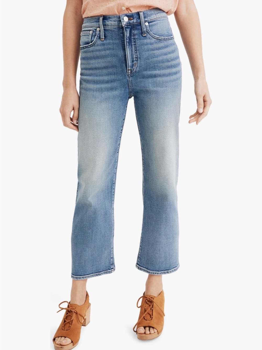 Madewell SLIM WIDE LEG Crop Jeans